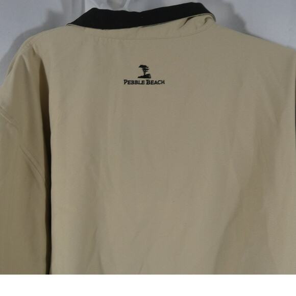 Pebble Beach Men's Medium Performance Pull Over Jacket 1/4 Zip Collared Golf - Picture 5 of 9